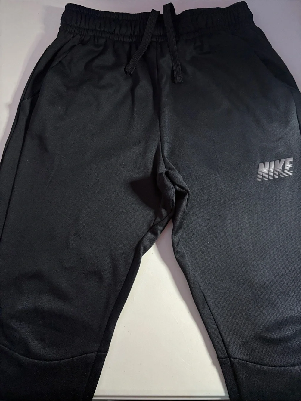 Nike Boys (M) Black Training Joggers with Reflective Logo